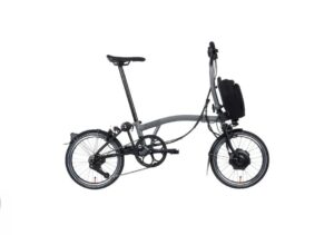 Bicicletta Elettrica Pieghevole Brompton P line Electric, MID, Storm Grey Metallic