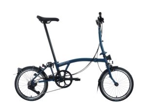 Bicicletta Brompton C Line Ocean Blue, Explore 12v, Mid